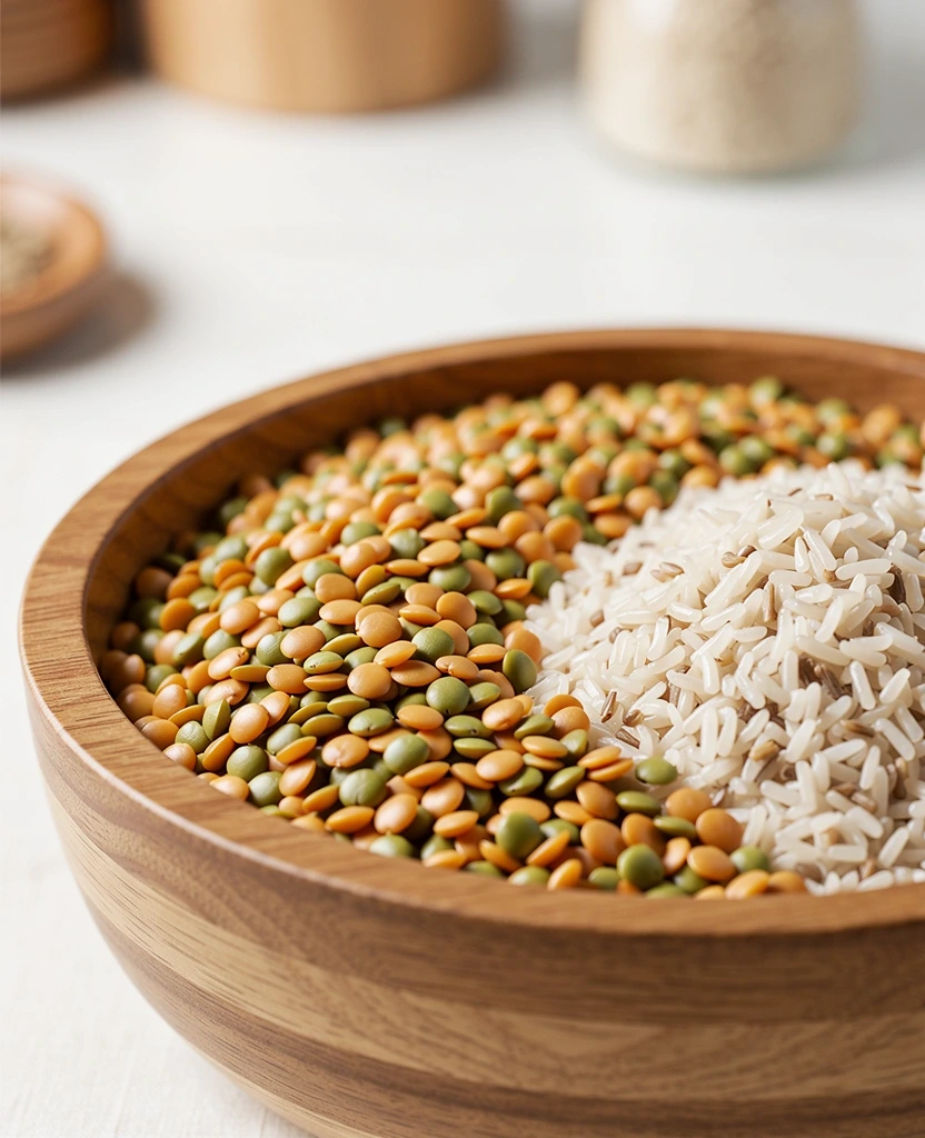 Detalle de granos y texturas naturales